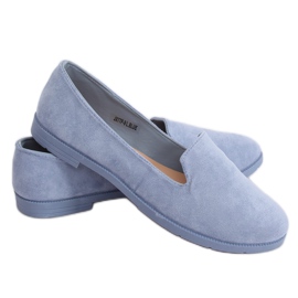 Modré dámské pány JX77P L.BLUE modrý