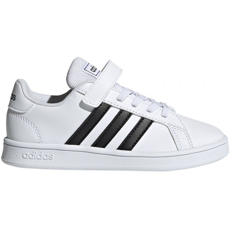 Boty adidas Grand Court C Jr EF0109 bílý
