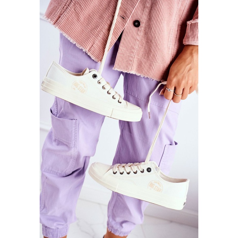 Dámské tenisky Big Star White FF274124 ecru