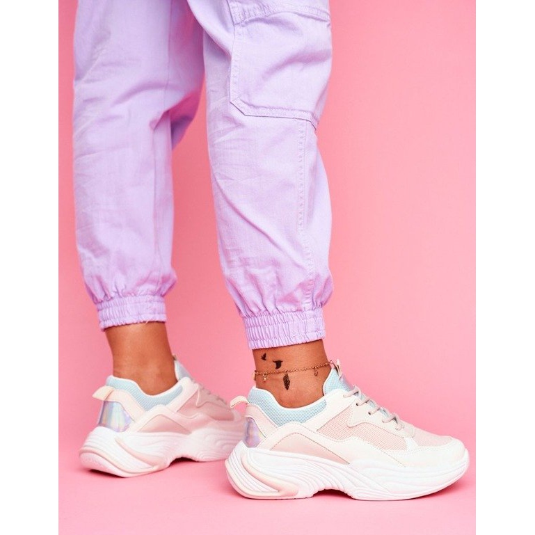 SEA Růžová dámská sportovní obuv BL205 bílý růžový vícebarevný