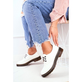 SEA Dámské bílé lakované boty NC991 bílý