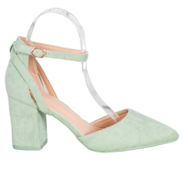 Seastar Stylové semišové lodičky zelená Seastar Stylové semišové lodičky zelená