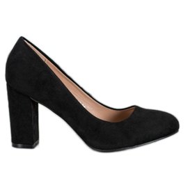 SHELOVET Klasická čerpadla na pilíři černá SHELOVET Klasická čerpadla na pilíři černá