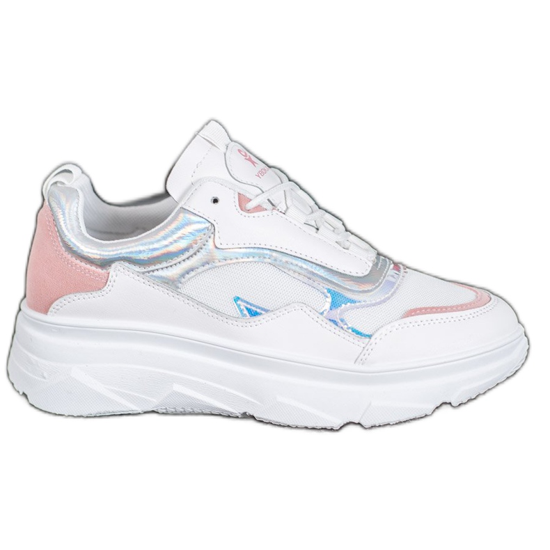 SHELOVET Módní bílé tenisky bílý vícebarevný