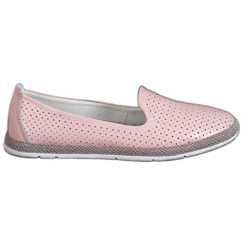 Filippo Pánové z prolamované kůže růžový