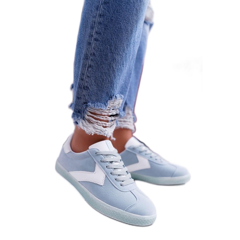 Modré dámské sportovní boty Big Star DD274301 modrý