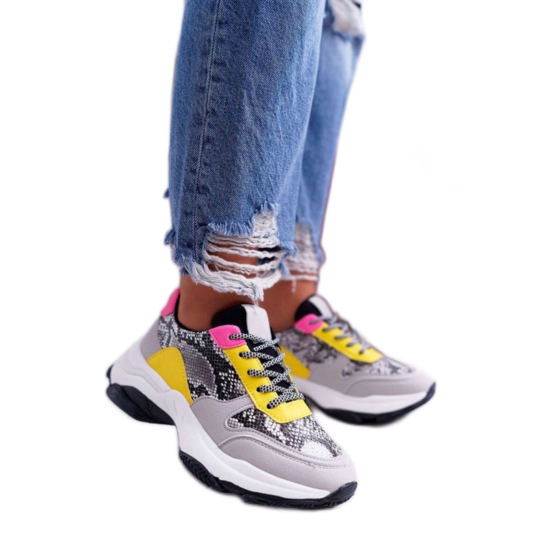 Šedá dámská sportovní obuv had BL169 vícebarevný
