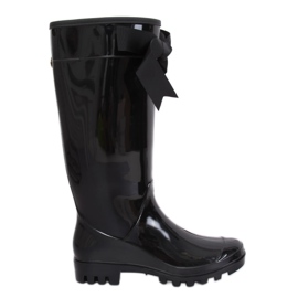 Černé dámské galoše 812-10 Black černý žluť