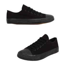 Klasické dámské černé tenisky XL03 ALL-BLACK (černá podrážka) černý