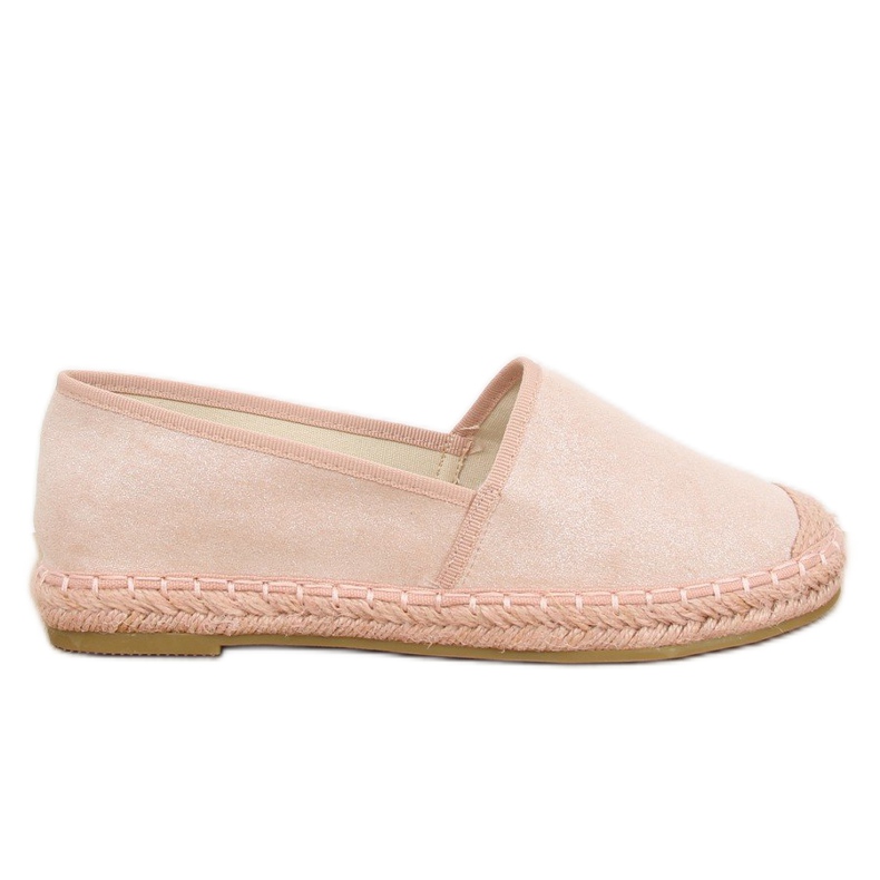 Espadrilky, růžový semiš AF40 Pink II Quality