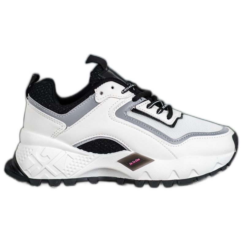 SHELOVET Tenisky S Černou Podrážkou bílý černá