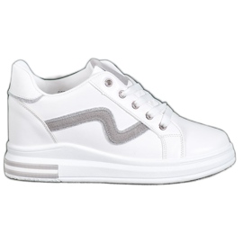 SHELOVET Sportovní obuv se skrytým klínkem bílý