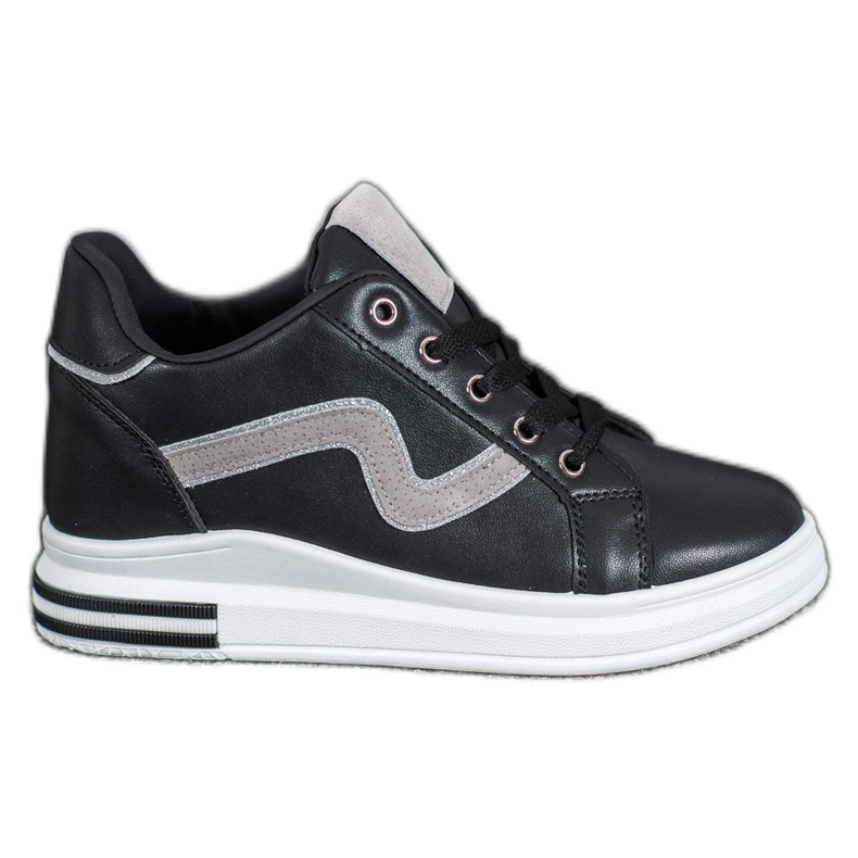 SHELOVET Sportovní obuv se skrytým klínkem černá