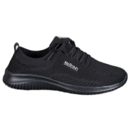 SHELOVET Svázané textilní boty černý