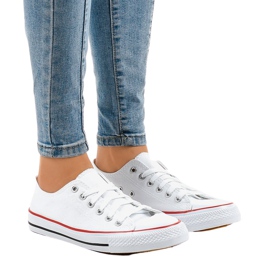 Klasické bílé dámské tenisky ZC-2 bílý Klasické bílé dámské tenisky ZC-2 bílý