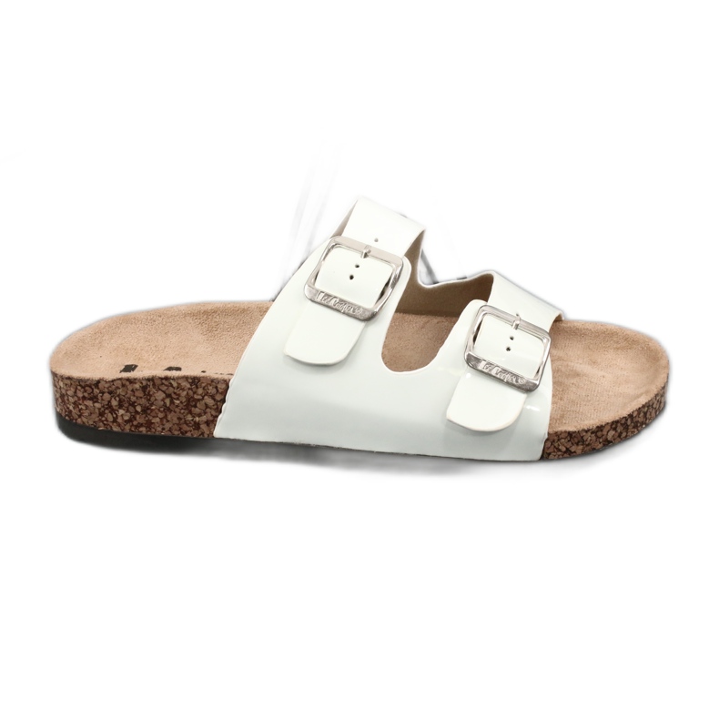 Lakované anatomické bílé pantofle Lee Cooper 1043-5 bílý