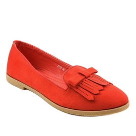 Mokasíny z eko-semiše Red Lordsy 2358 červené