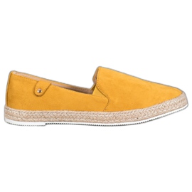 SHELOVET Klasické žluté espadrilky žluť