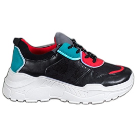 SHELOVET Módní tenisky černý