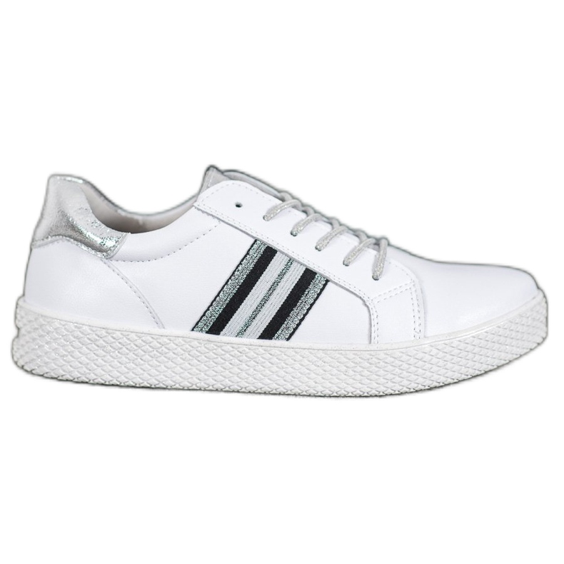 Filippo Kožené Boty Na Platformě bílý