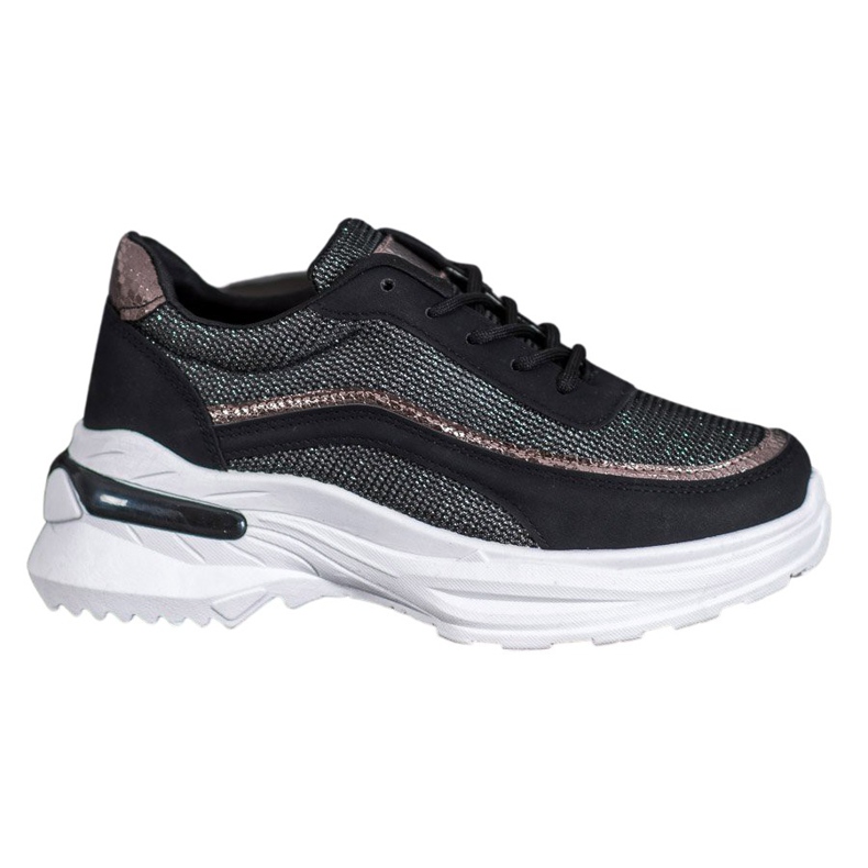 SHELOVET Módní sportovní obuv černá