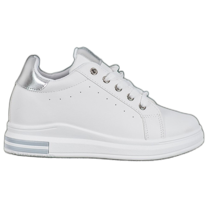 SHELOVET Tenisky se skrytým klínem bílý