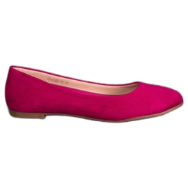 Best Shoes Semišové balerínky fialová