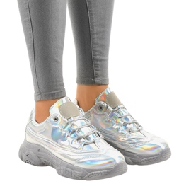 Stříbrné tenisky tenisky Z-9781 šedá Stříbrné tenisky tenisky Z-9781 šedá