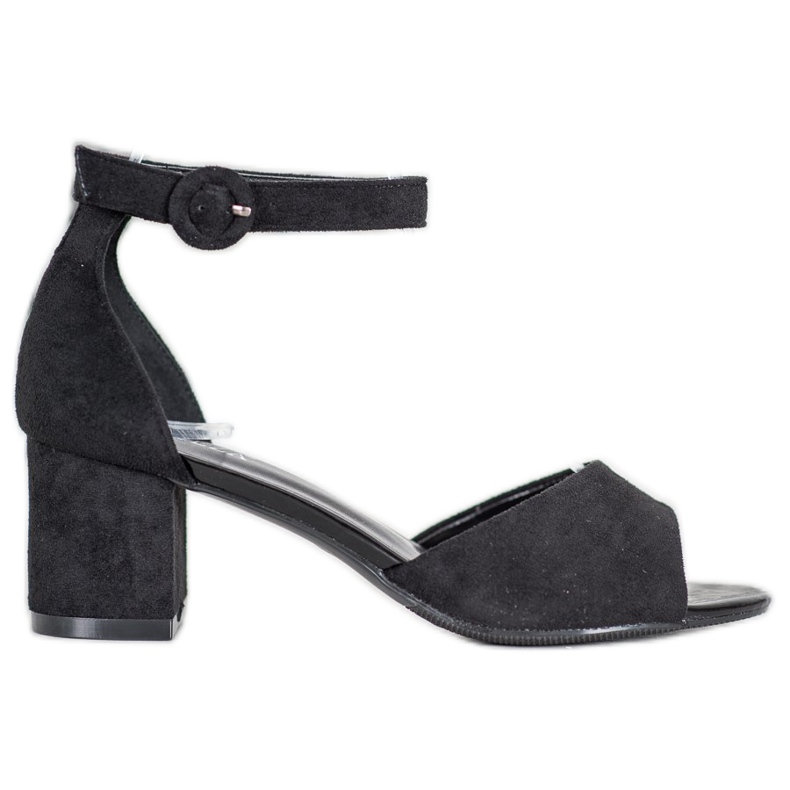 Neformální sandály na vysokém podpatku VINCEZA černá