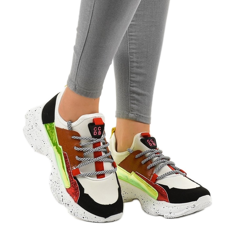 Bílé sportovní tenisky s HL-03 bílý