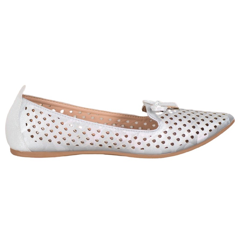 Prolamovaná baletka ve Spitzu VINCEZA šedá