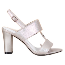 Goodin Stylové sandály stříbrný šedá Goodin Stylové sandály stříbrný šedá