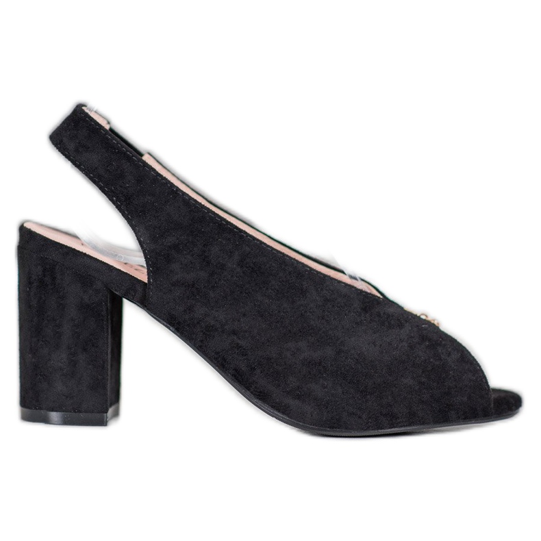 Elegantní boty na sloupku VINCEZA černá
