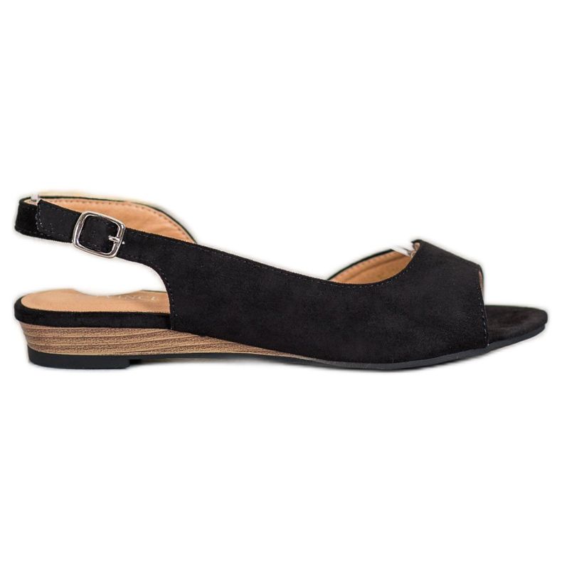 Pohodlné semišové boty VINCEZA černá