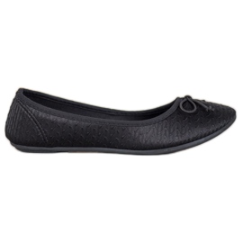 McKey Neformální baletka s mašlí černý