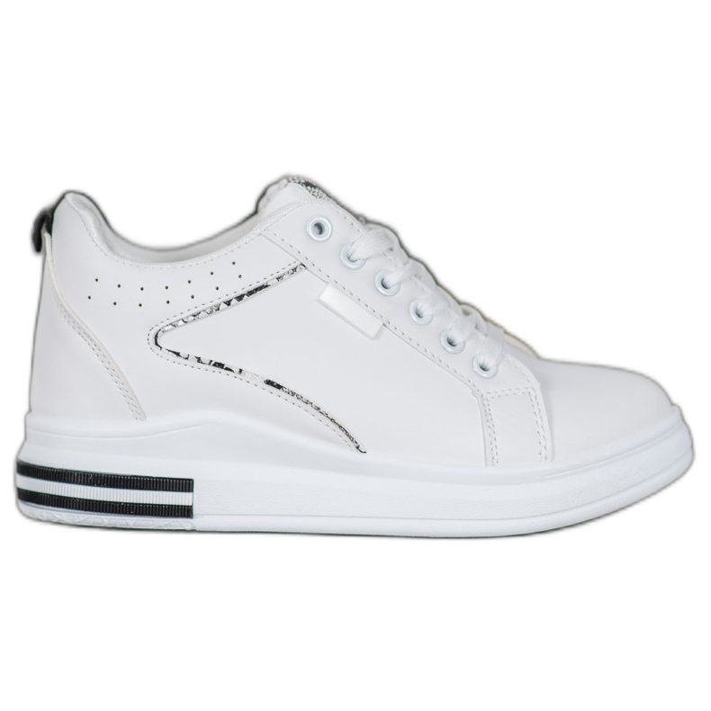 SHELOVET Bílé boty se skrytým klínem bílý SHELOVET Bílé boty se skrytým klínem bílý