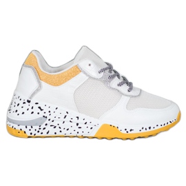 SHELOVET Tenisky se síťovinou bílý SHELOVET Tenisky se síťovinou bílý