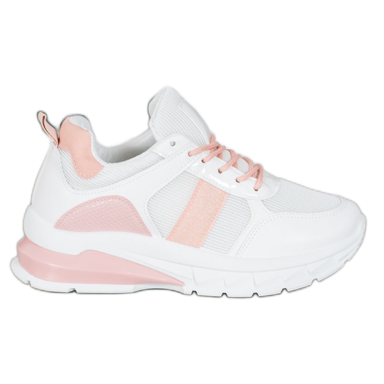 SHELOVET Stylové tenisky se síťovinou bílý