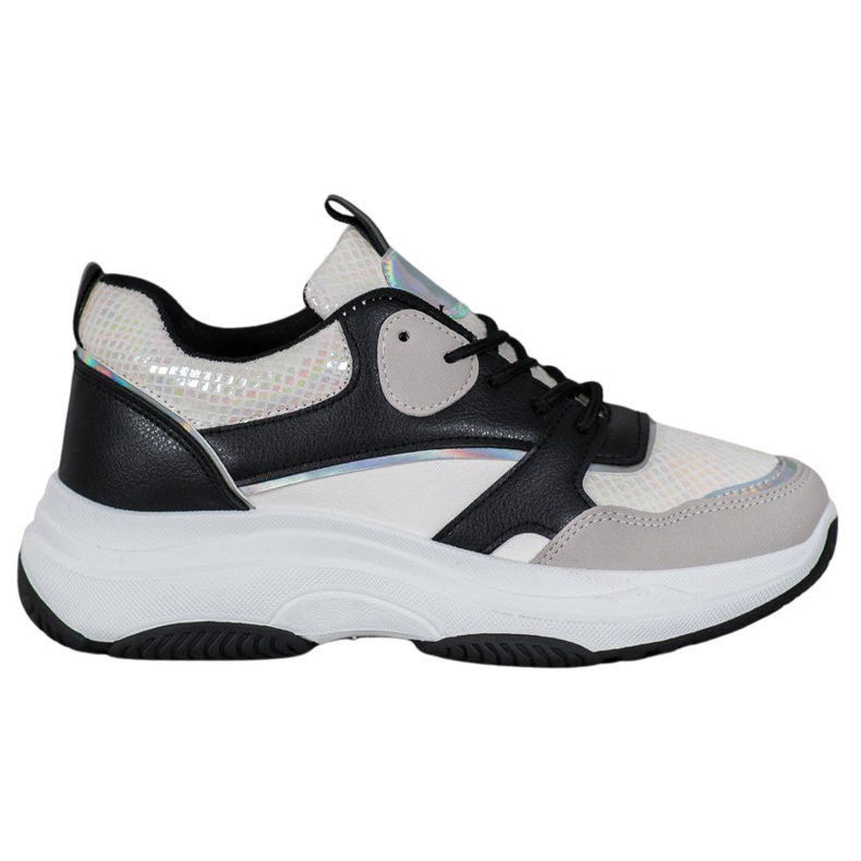 Ideal Shoes Neformální tenisky na platformě černá vícebarevný žlutá