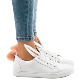 Bílé tenisky zajíčci R110 bílý