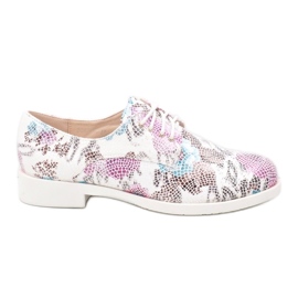 Klasické bílé jazzové boty s květinami ZQ629-3 bílý Klasické bílé jazzové boty s květinami ZQ629-3 bílý
