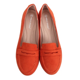 Oranžové dámské mokasíny 3900 Orange pomerančový