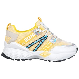 Bona Love Mesh tenisky bílý žluť
