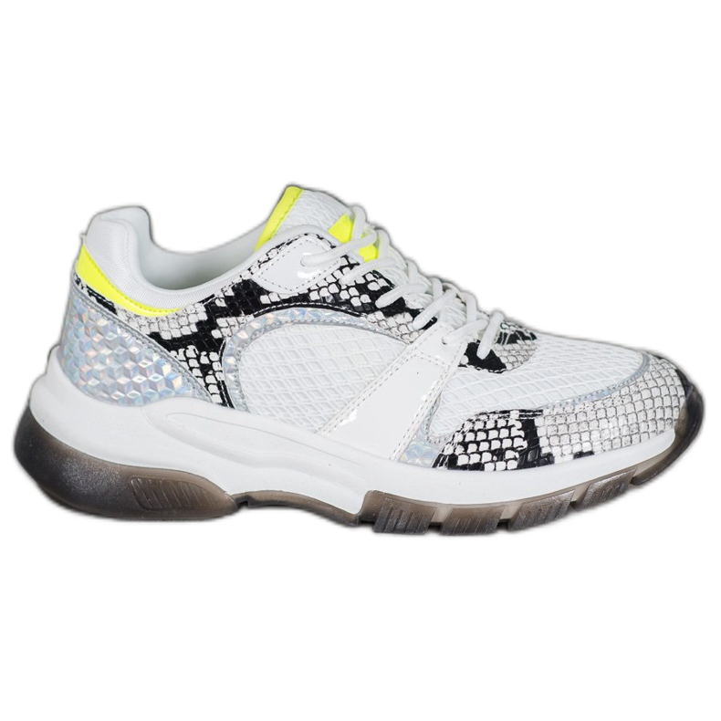 Kylie Pohodlné tenisky s potiskem hada bílý vícebarevný