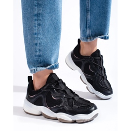 Kylie Stylové černé tenisky černý