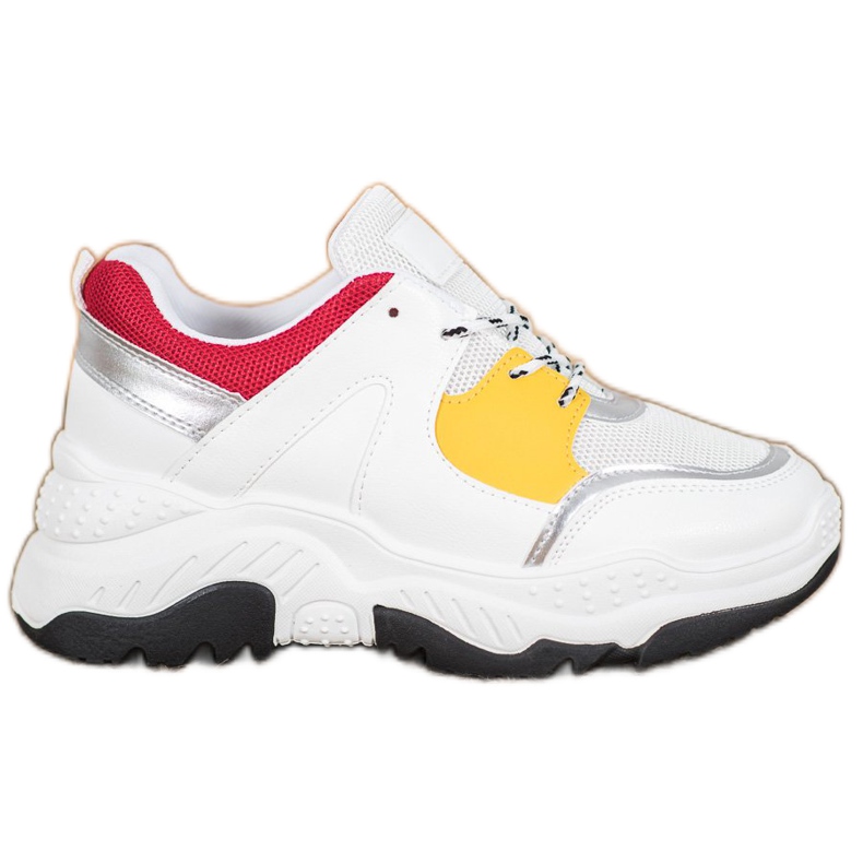 SHELOVET Módní šněrované tenisky bílý SHELOVET Módní šněrované tenisky bílý