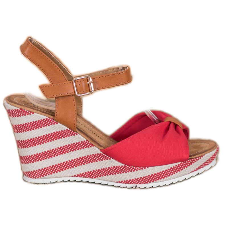 Goodin Červené Sandály Na Klínu hnědý