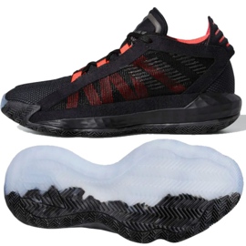 Boty Adidas Jr Dame 6 J EH2791 vícebarevný černý