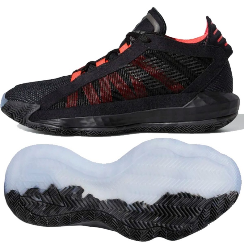 Boty Adidas Jr Dame 6 J EH2791 vícebarevný černá