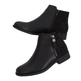 Černé dámské boty Chelsea B0-350 Black Ii Quality černý